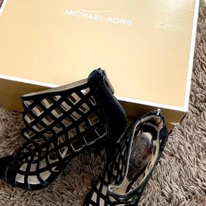 Michael Kors Black Cutout Heels